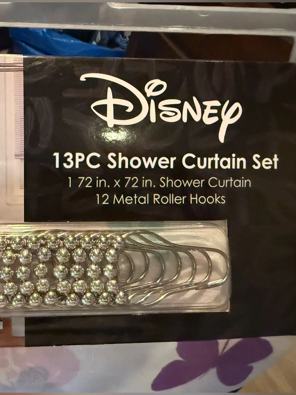Disney Hannah Montana Shower Curtain Set - White, Teal, Purple & Black